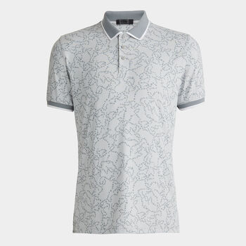 STAR DUST BANDED SLEEVE TECH JERSEY POLO