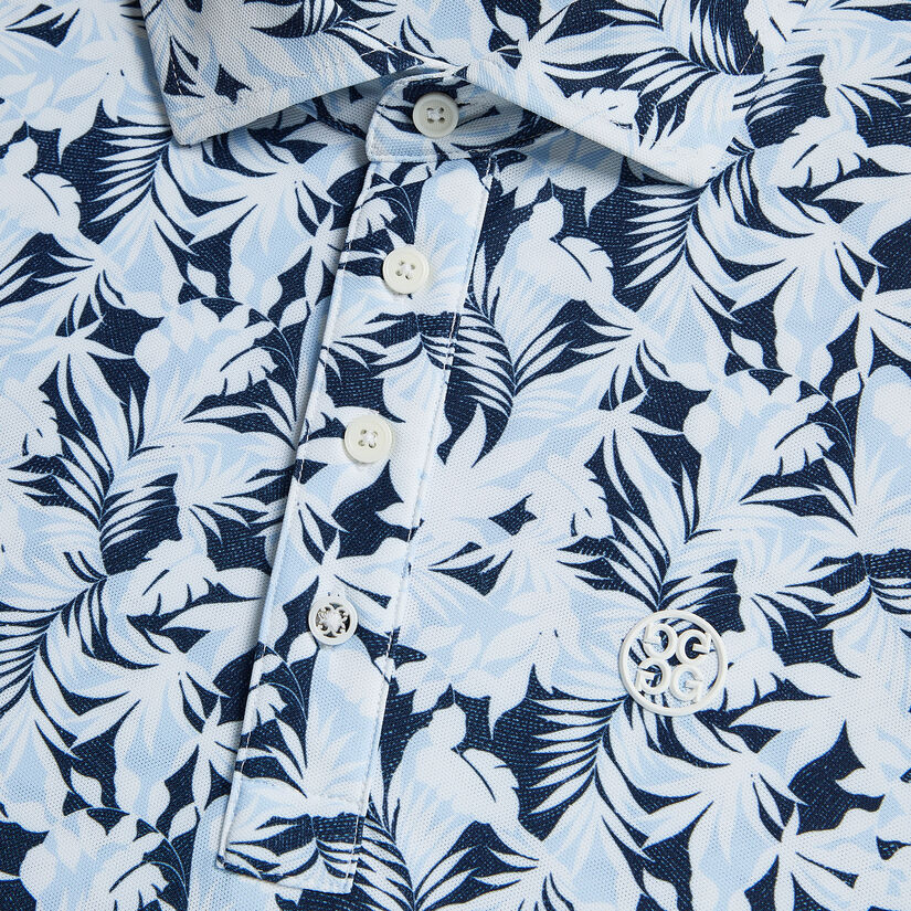 PALM FRONDS TECH PIQUÉ SLIM FIT POLO image number 6