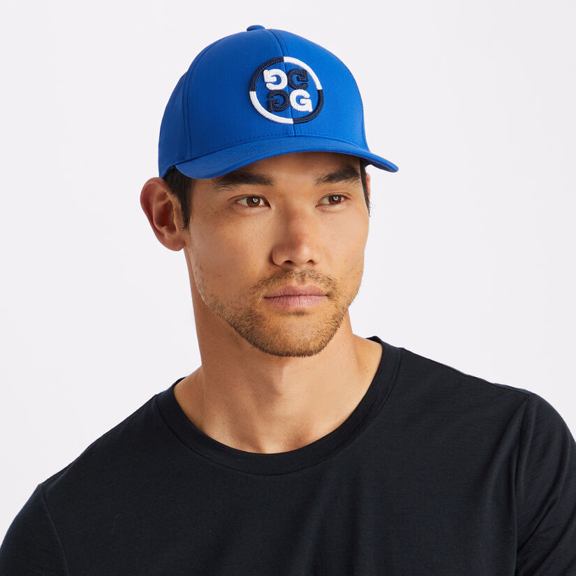 COLOUR BLOCK CIRCLE G'S STRETCH TWILL SNAPBACK HAT image number 7
