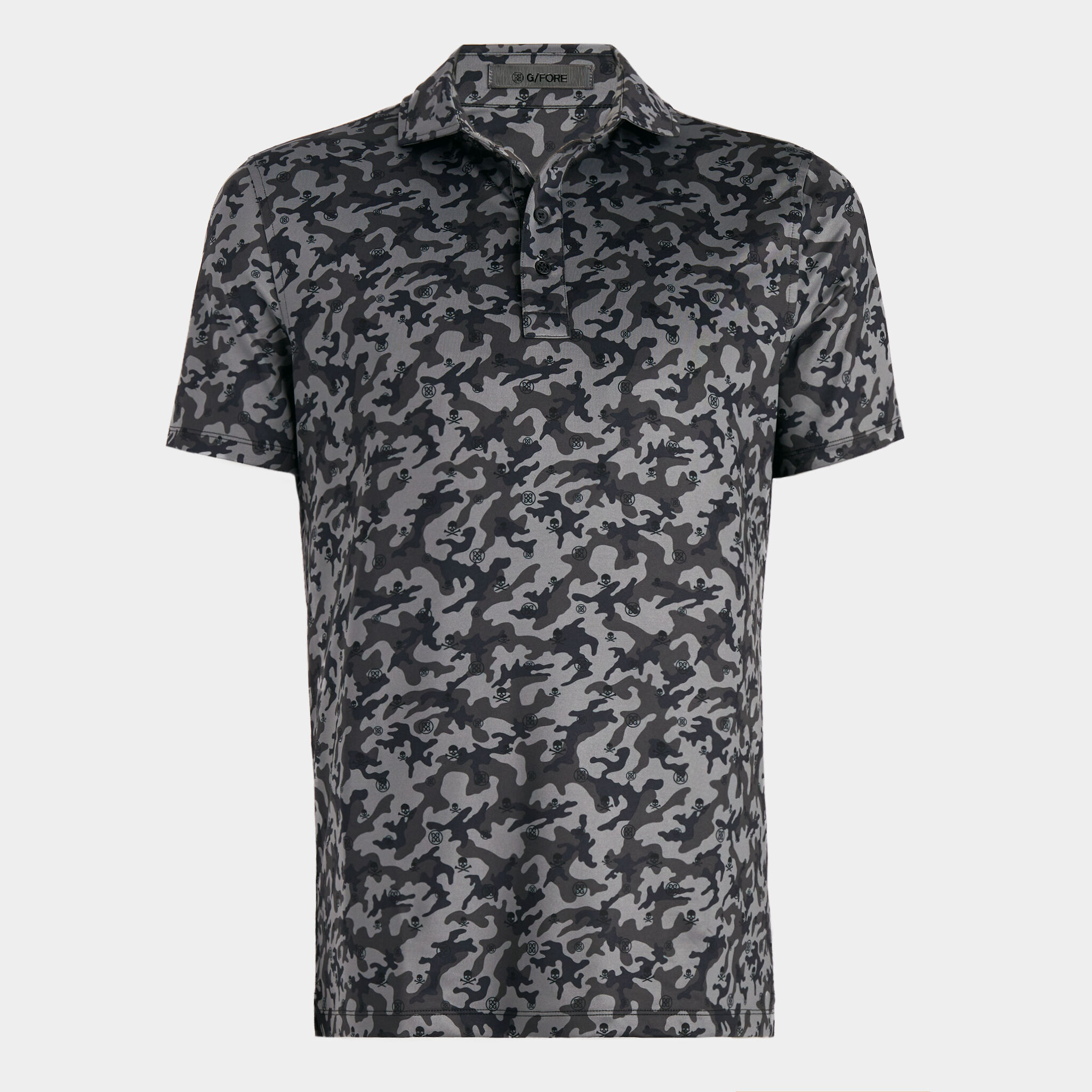 MAPPED ICON CAMO TECH JERSEY MODERN SPREAD COLLAR POLO MEN S POLO SHIRTS G FORE