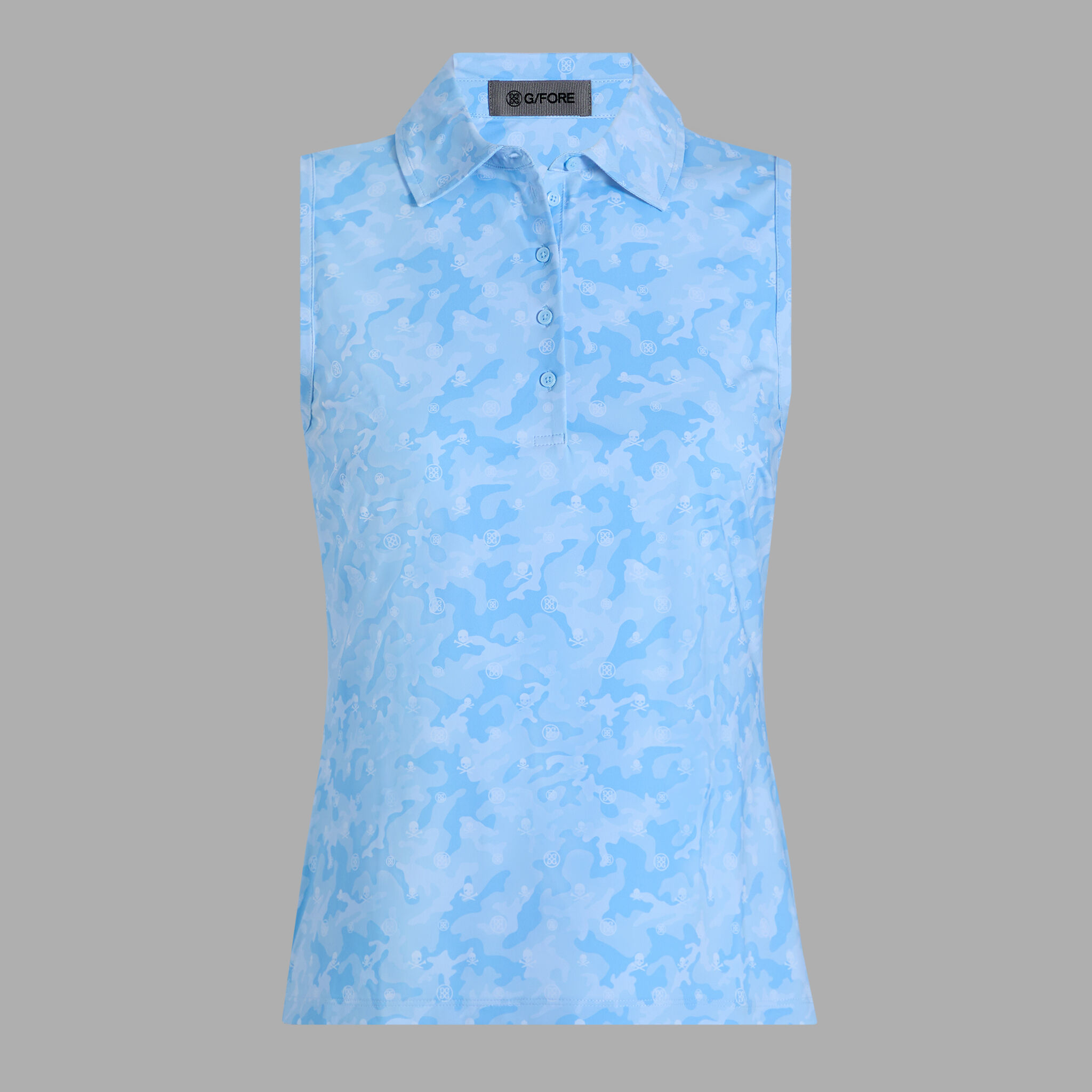 ICON CAMO SILKY TECH NYLON SLEEVELESS POLO | WOMEN'S POLO