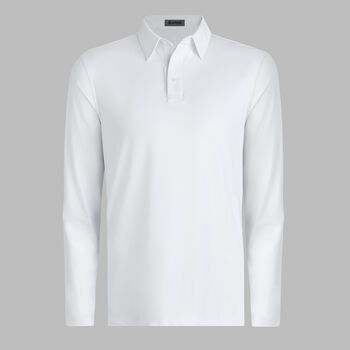 M&Eacute;LANGE ICE NYLON LONG SLEEVE POLO
