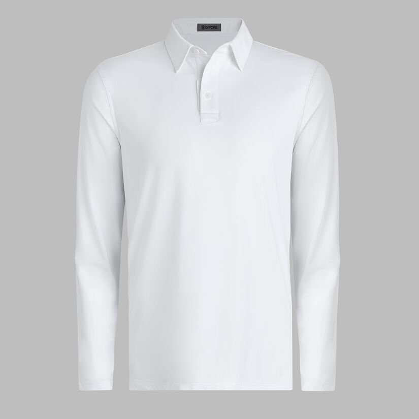 M&Eacute;LANGE ICE NYLON LONG SLEEVE POLO image number 1