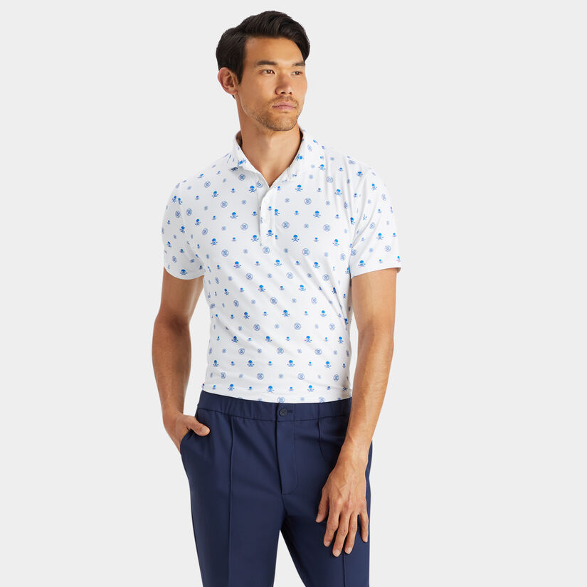 RGB TECH JERSEY MODERN SPREAD COLLAR POLO image number 3