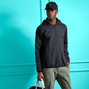WIND CONTROL DOUBLE KNIT PIQUÉ HOODED JACKET