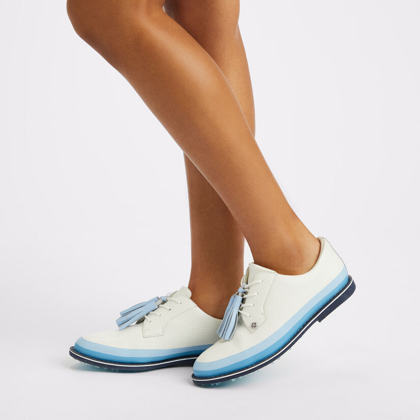 WOMEN'S GALLIVANTER PEBBLE LEATHER TUXEDO GOLF SHOE image number 7