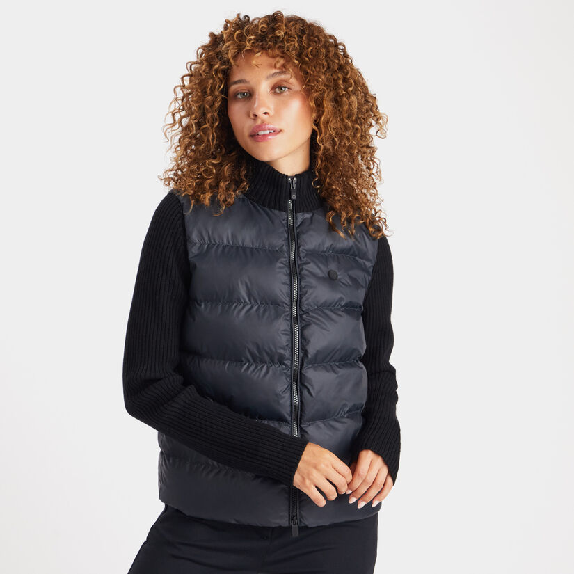 HYBRID QUILTED NYLON KNIT JACKET image number 3