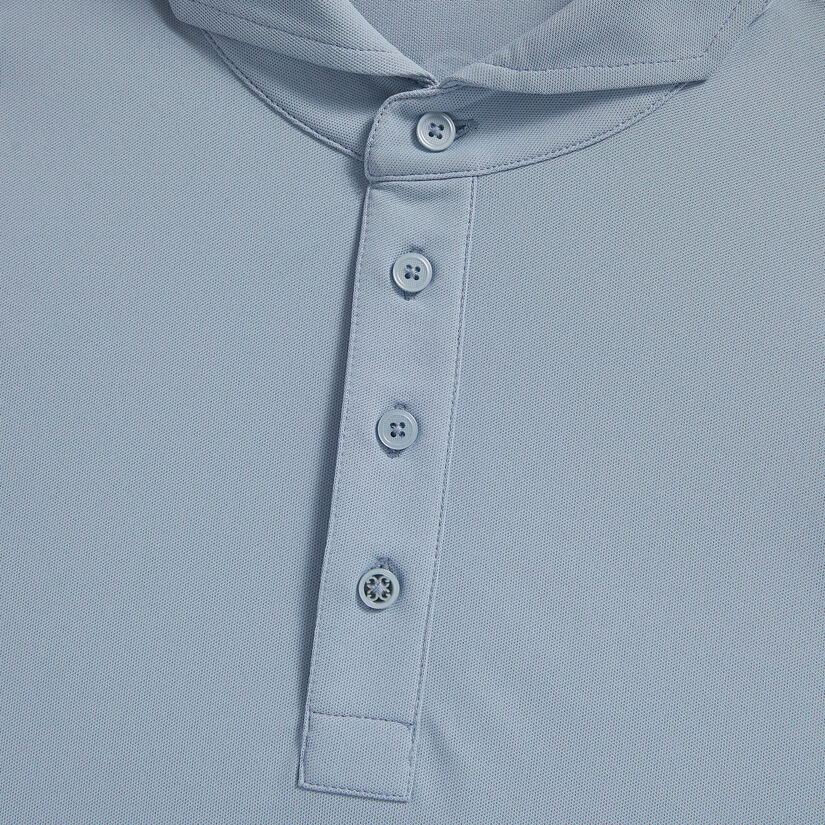 RIB GUSSET TECH PIQUÉ MODERN SPREAD COLLAR POLO image number 7