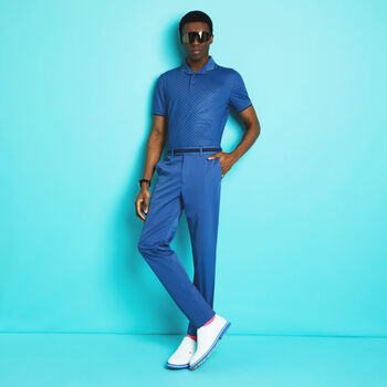 G LINK BANDED SLEEVE TECH JERSEY POLO