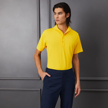 ESSENTIAL MODERN SPREAD COLLAR TECH PIQUÉ SLIM FIT POLO