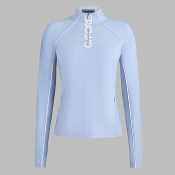 CONTRAST MESH SILKY TECH NYLON 1/4 ZIP PULLOVER - Alternate Image 1