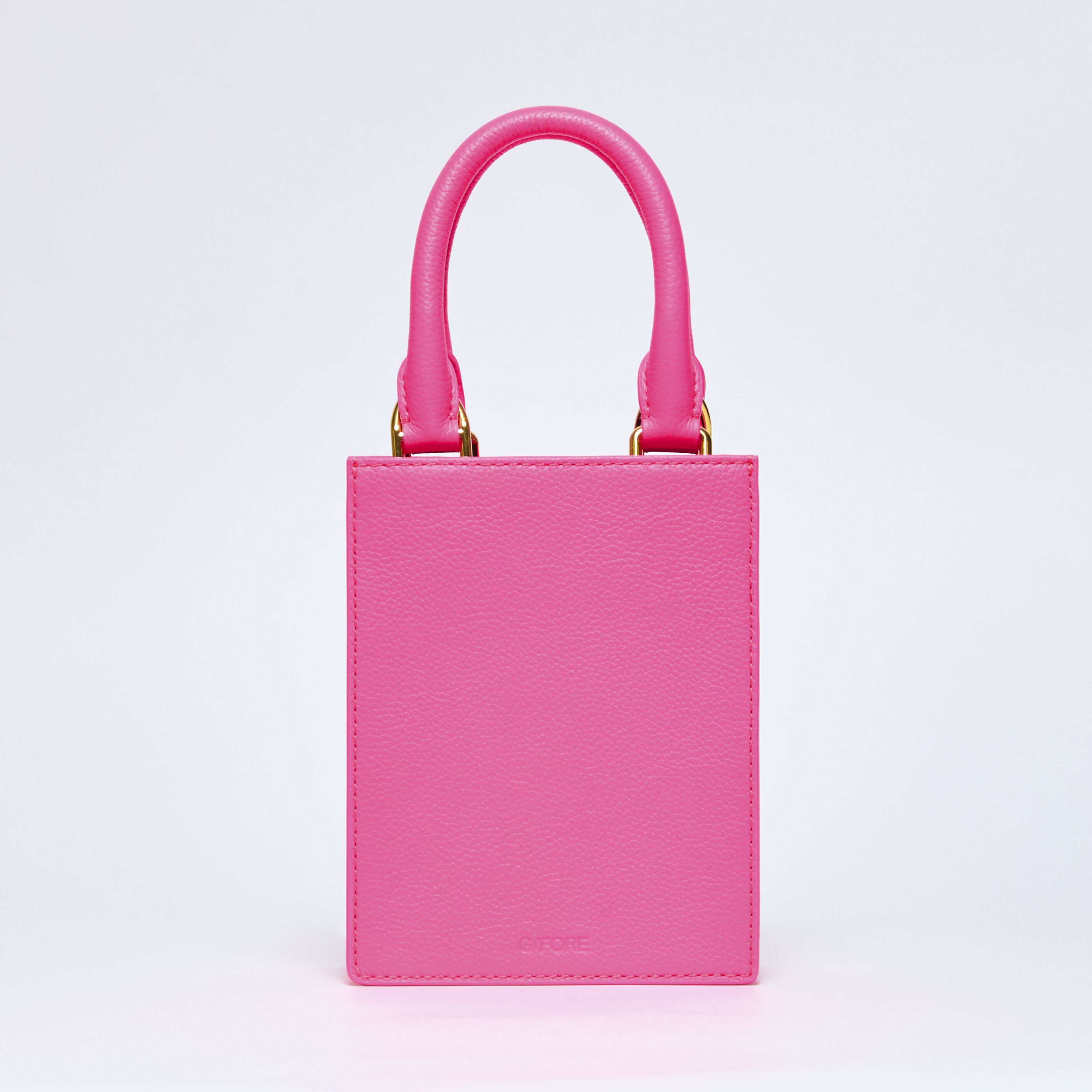 METAL TEES LEATHER MINI TOTE