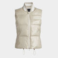 CIRCLE G'S COATED NYLON QUILTED PUFFER VEST image number 1
