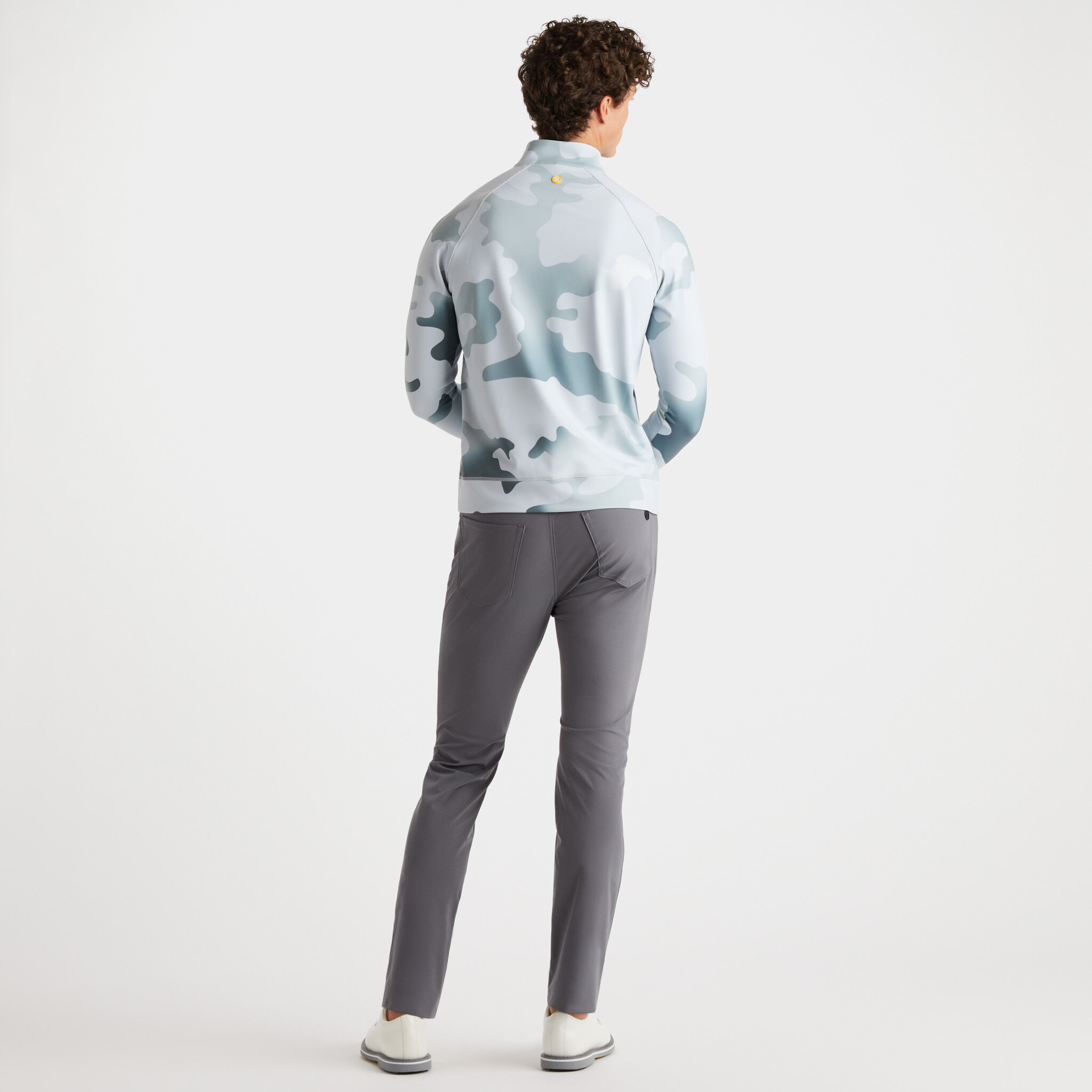 GRADIENT CAMO TECH INTERLOCK QUARTER ZIP MID LAYER– G/FORE