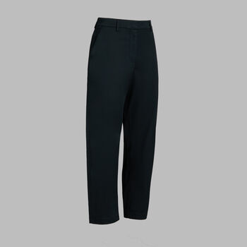 LTD RELEASE STRETCH COTTON GABARDINE BARREL LEG TROUSER
