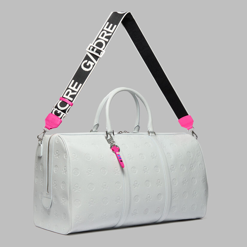 EMBOSSED SKULL & TEES LEATHER WEEKENDER image number 2