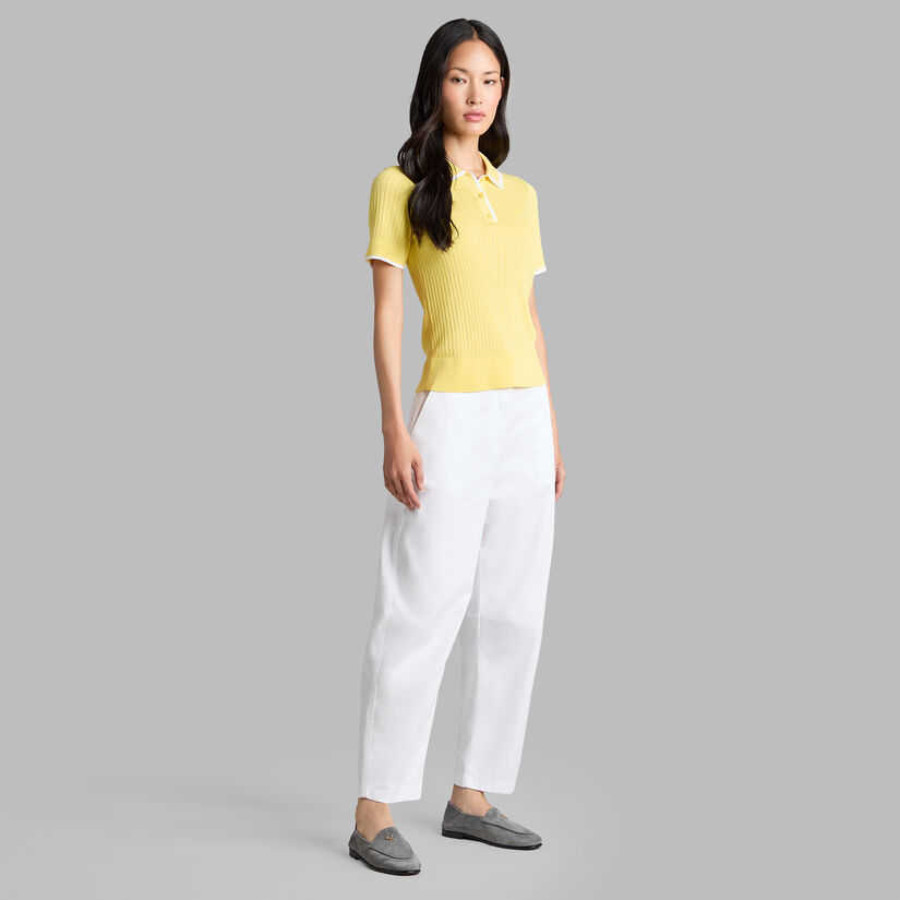 RIBBED KNIT SWEATER POLO image number 3