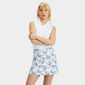PHOTO FLORAL SILKY TECH NYLON A-LINE SKORT image number 3