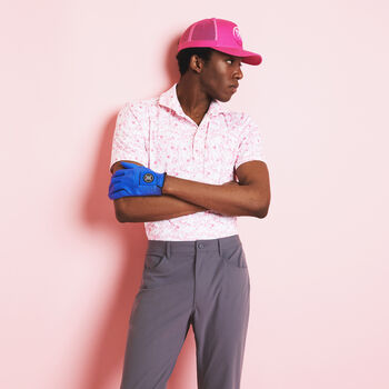 BOTANIC GARDEN TECH JERSEY MODERN SPREAD COLLAR POLO