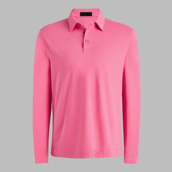 SUPER SOFT BRUSHED COTTON LONG SLEEVE POLO