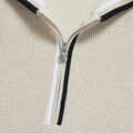 WAFFLE STITCH MERINO WOOL HOODED QUARTER ZIP SWEATER image number 7