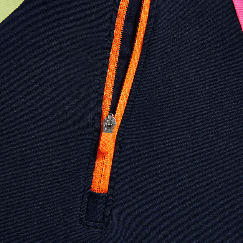 COLOUR BLOCK TECH JERSEY QUARTER ZIP PULLOVER image number 6