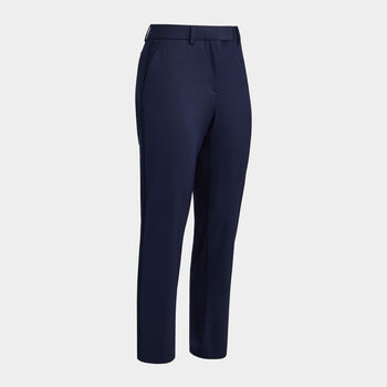 STRETCH TECH TWILL MID RISE STRAIGHT TAPERED LEG TROUSER