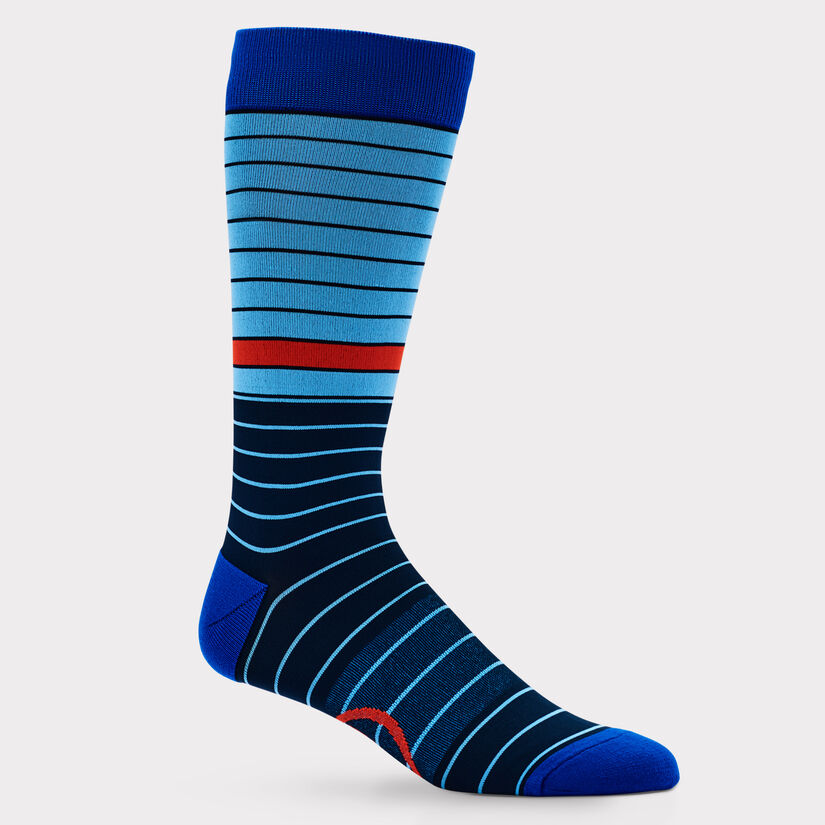 MIXED STRIPE CREW SOCK image number 1