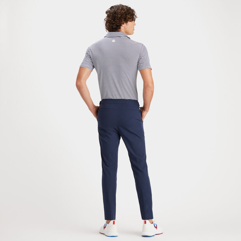 FEEDER STRIPE MODERN SPREAD COLLAR TECH PIQUÉ SLIM FIT POLO image number 5