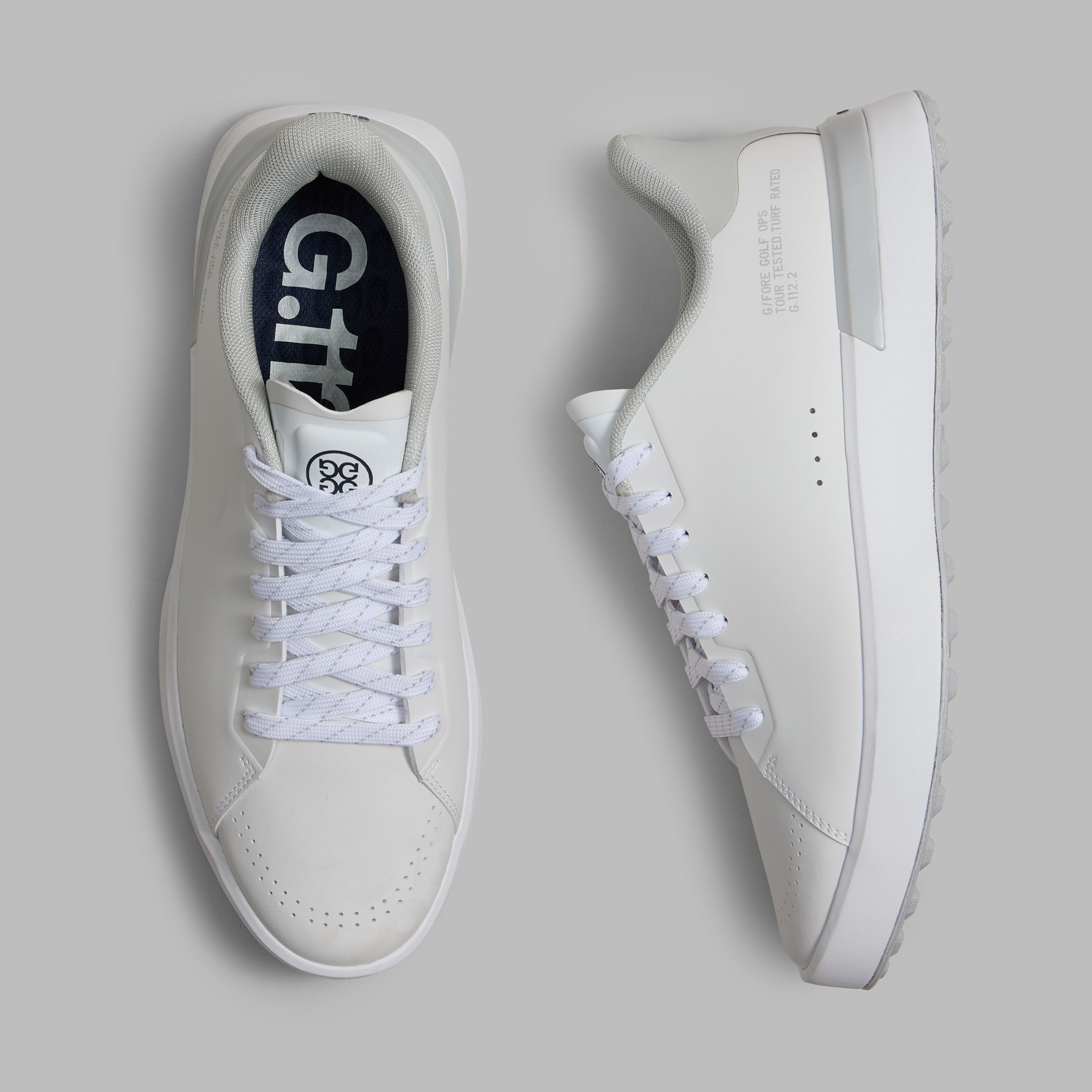 【hana】ゴルフシューズ ホワイト/シルバー【ジーフォア】 MEN'S G.112 GOLF SHOE | MEN'S GOLF SHOES | G/FORE