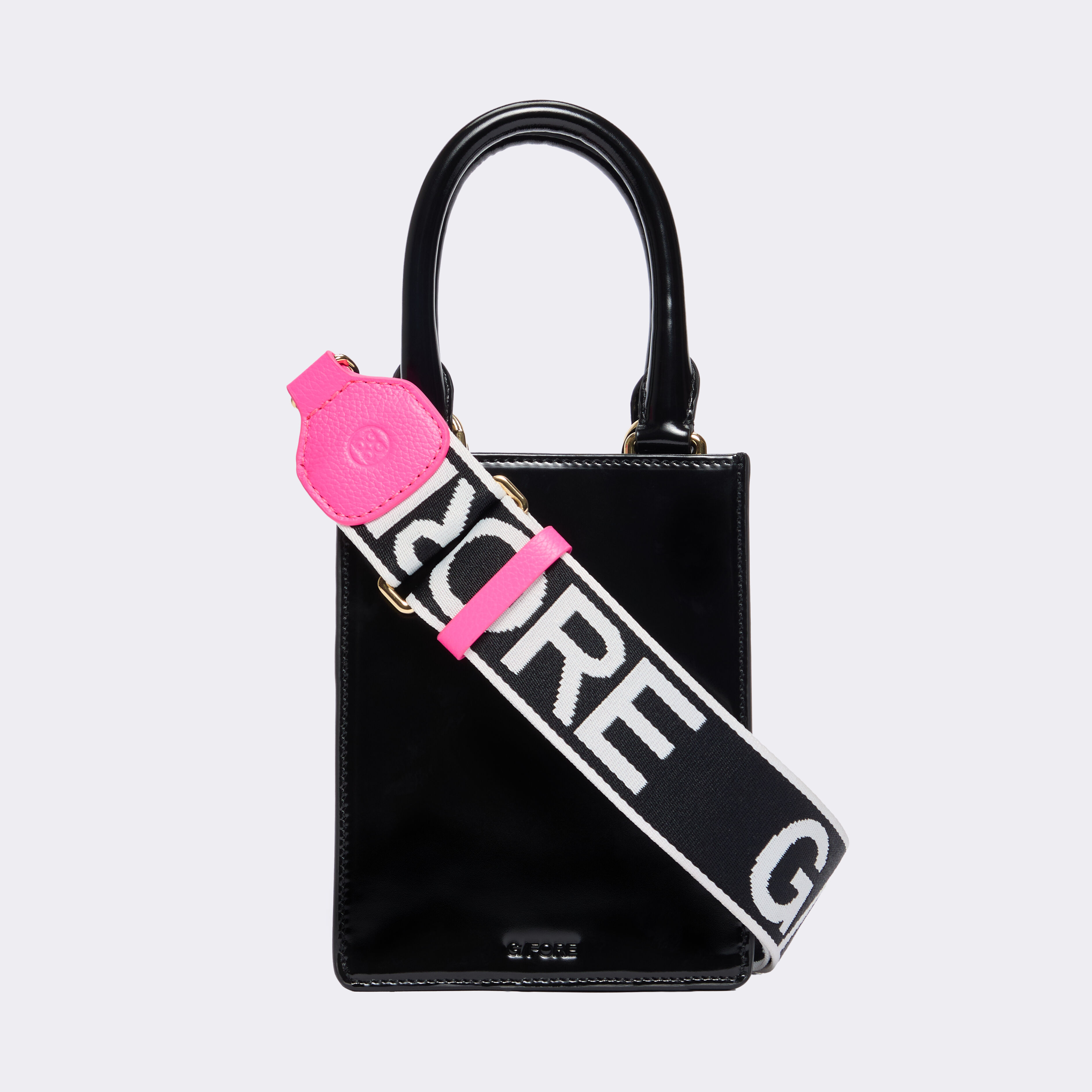 Metal Tees Box Calf Leather Mini Tote