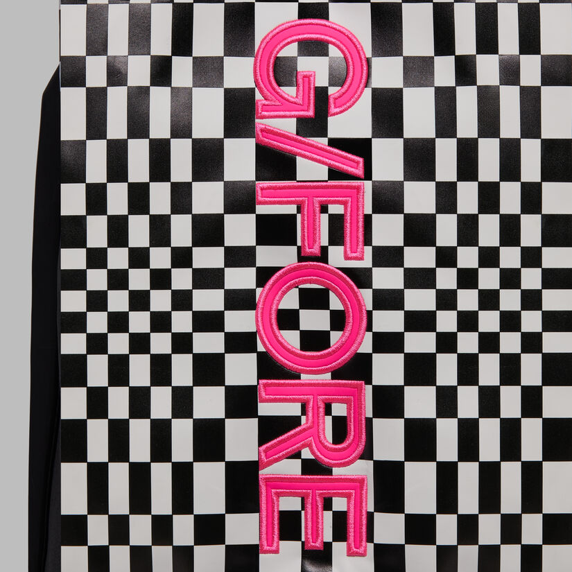 DISTORTED CHECK GOLF BAG TRAVEL CASE image number 8