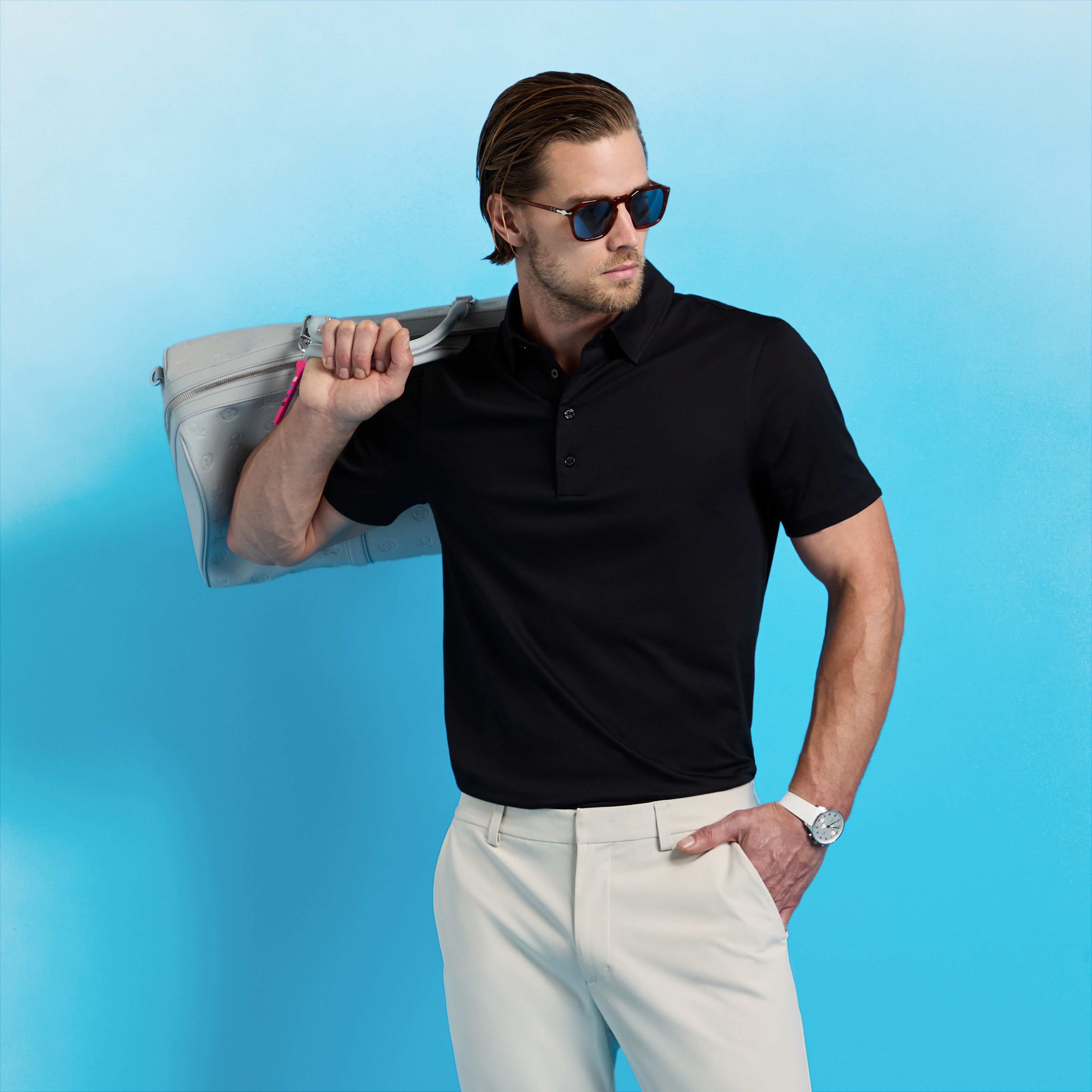 G/FORE ポロ Lサイズ LUXE COTTON BLEND POLO | MEN'S POLO SHIRTS | G/FORE