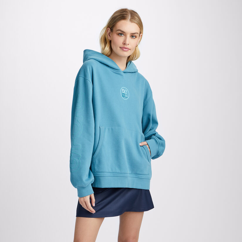 GRADIENT QUARTER G UNISEX FRENCH TERRY HOODIE image number 7