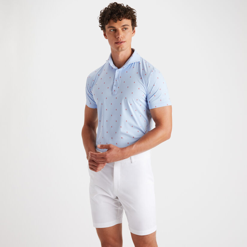 SKULL & T'S ICE NYLON SLIM FIT POLO image number 3
