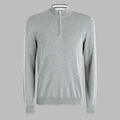 COOLING COTTON 1/4 ZIP SWEATER image number 1