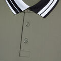 CONTRAST STRIPED COLLAR TECH JERSEY BANDED SLEEVE POLO image number 5
