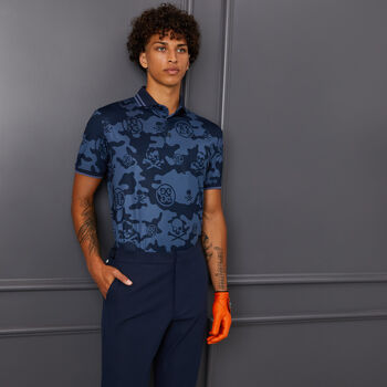 EXPLODED ICON CAMO TECH JERSEY SLIM FIT POLO