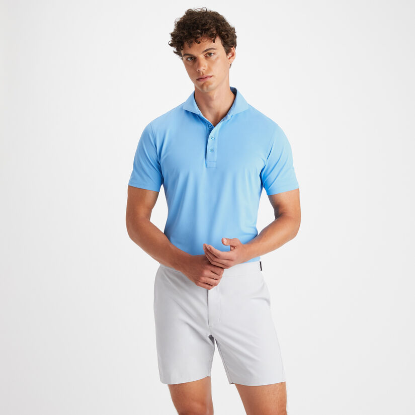 ESSENTIAL MODERN SPREAD COLLAR TECH PIQUÉ SLIM FIT POLO image number 3