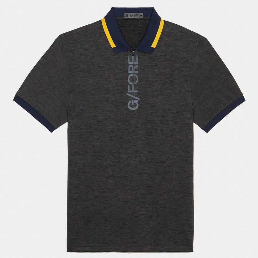 G/FORE QUARTER ZIP RIB COLLAR TECH JERSEY SLIM FIT POLO image number 1