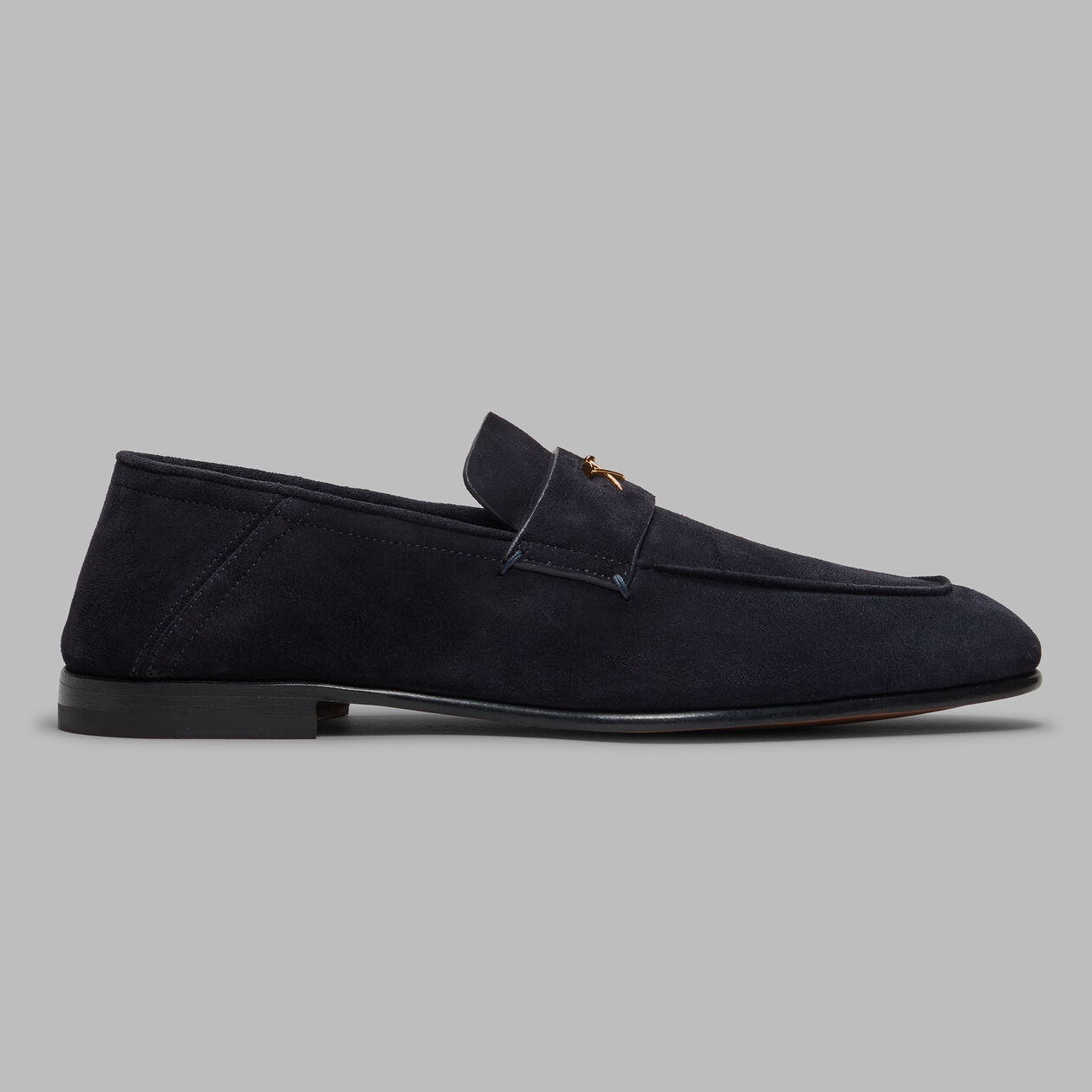 G/FORE Men Leather Loafers with Metal Tees in Color Black, Size US 10.5 MEN main image 3