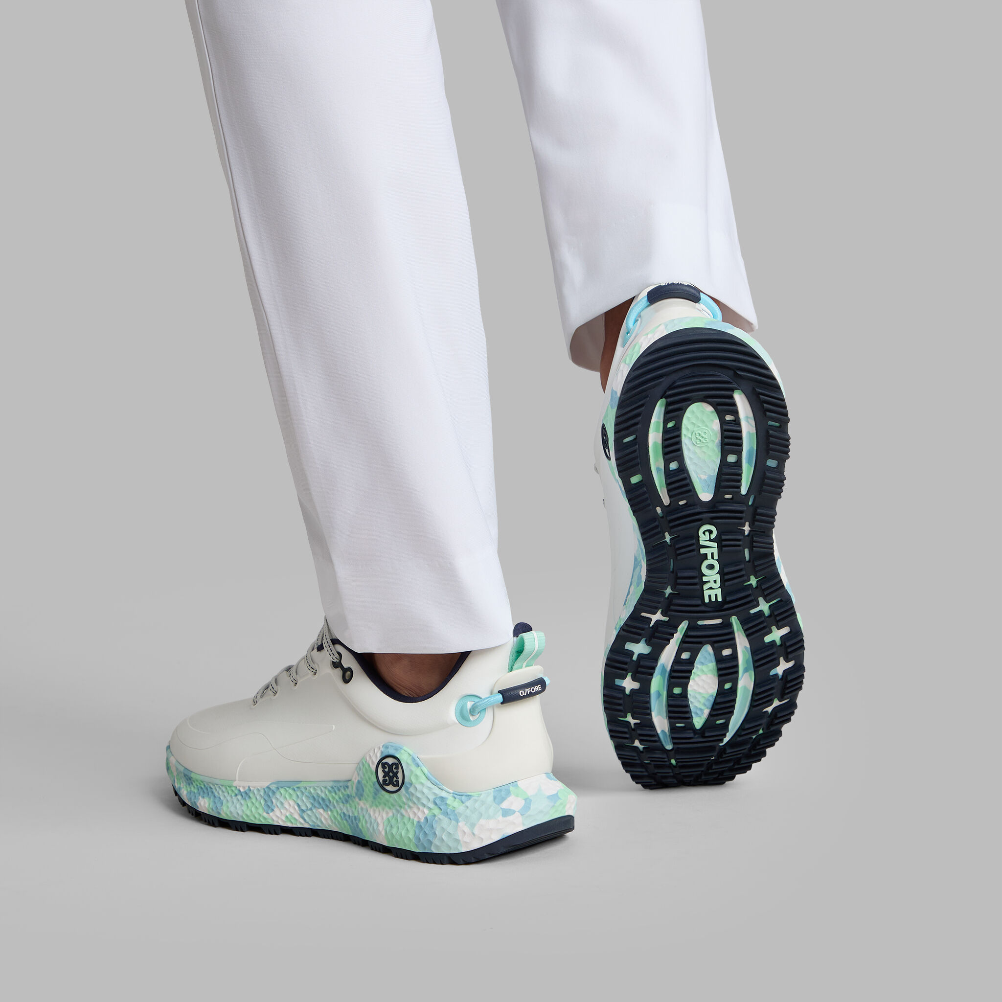 gfore MG4 ゴルフシューズ ホワイト/グリーン/ブルー MEN'S LTD RELEASE MG4+ O2 CAMO GOLF SHOE | MEN'S GOLF SHOES | G/FORE