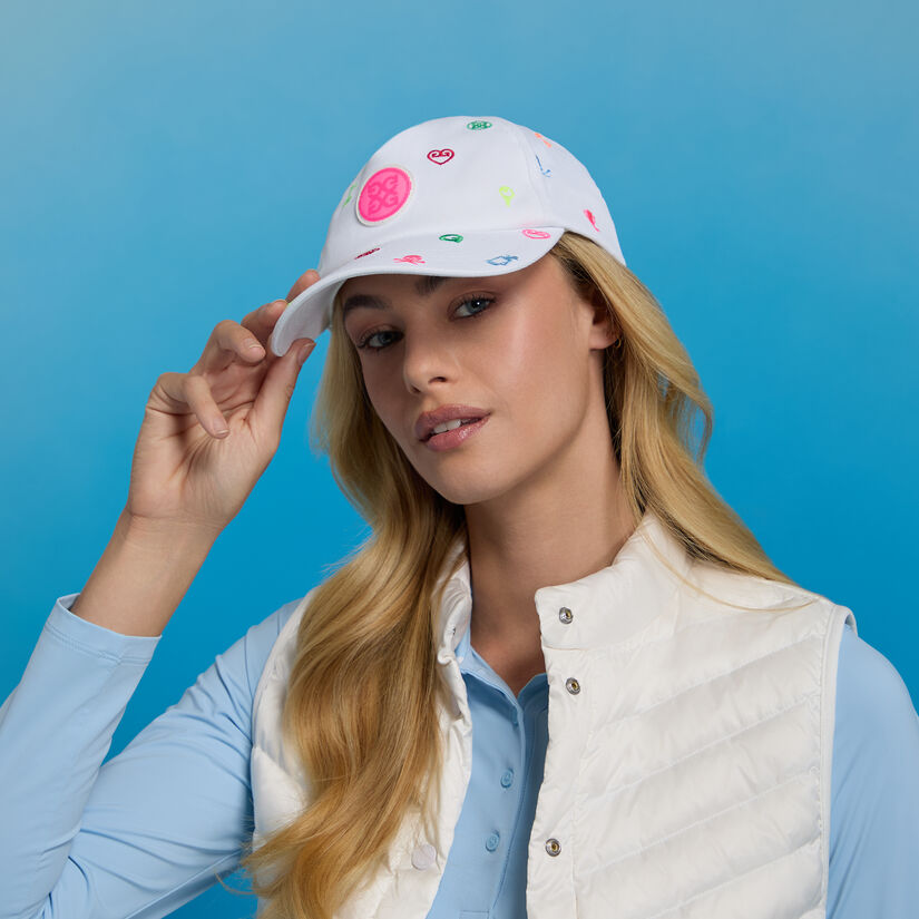 EMBROIDERED ICON STRETCH TWILL SNAPBACK HAT |MEN