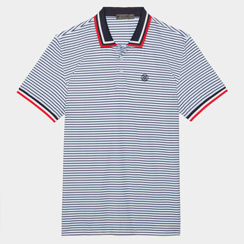 SKULL & T'S 3D TECH JERSEY SLIM FIT POLO