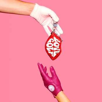 LOVE G CROC-EMBOSSED LEATHER COIN PURSE KEYCHAIN - Alternate Image 1