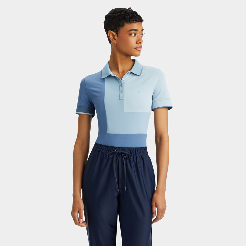 COLOUR BLOCK TECH PIQUÉ POLO image number 3