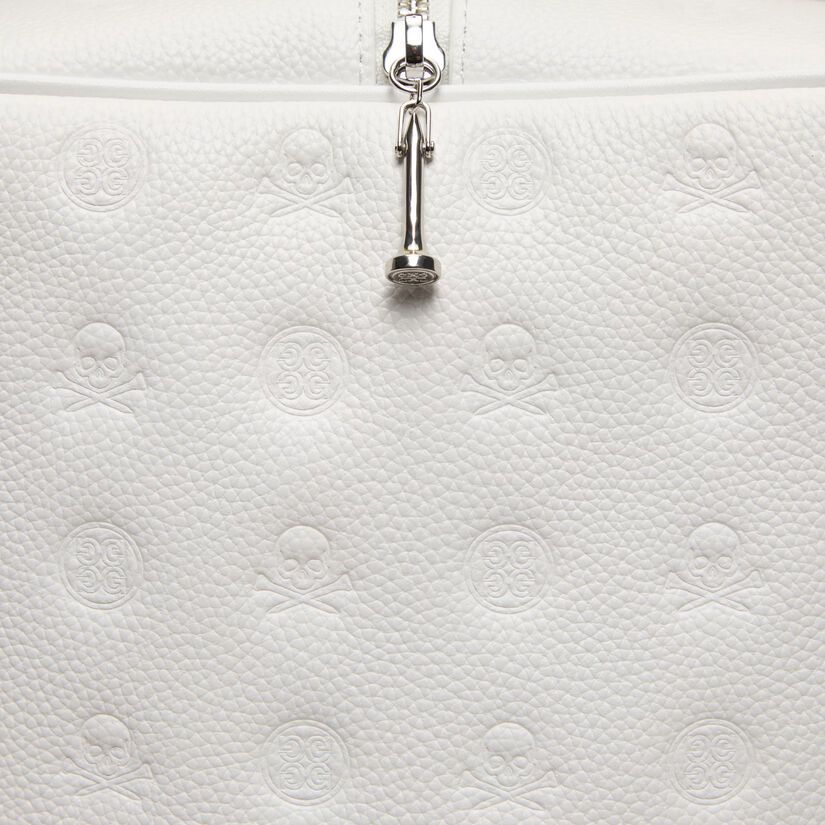 EMBOSSED LEATHER GOLF SHOE BAG image number 5