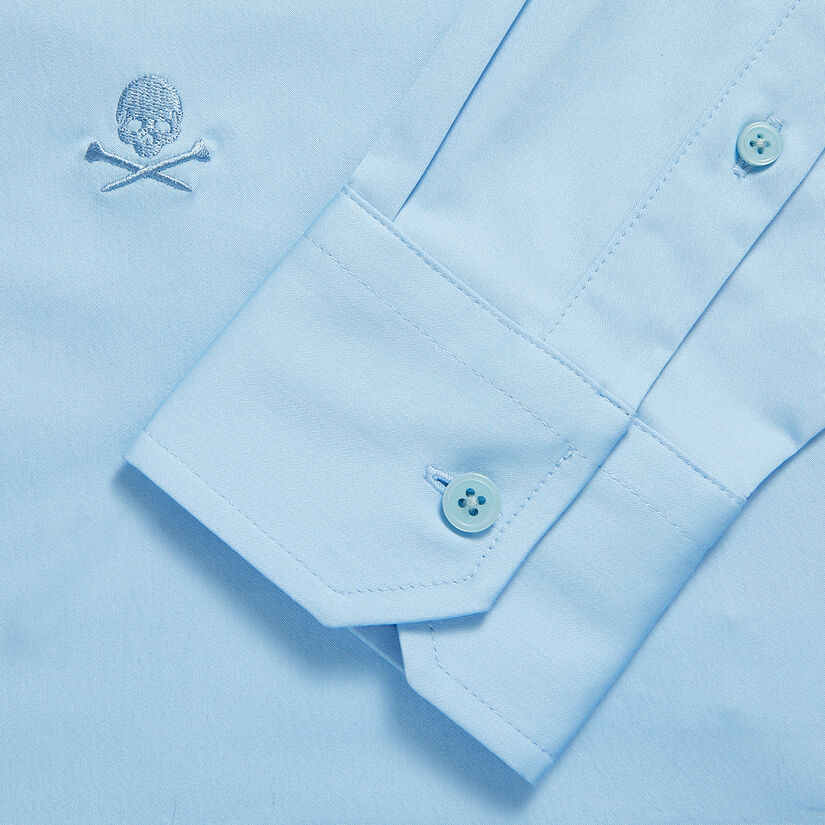 STRETCH ICE WOVEN MODERN SPREAD COLLAR SHIRT image number 6