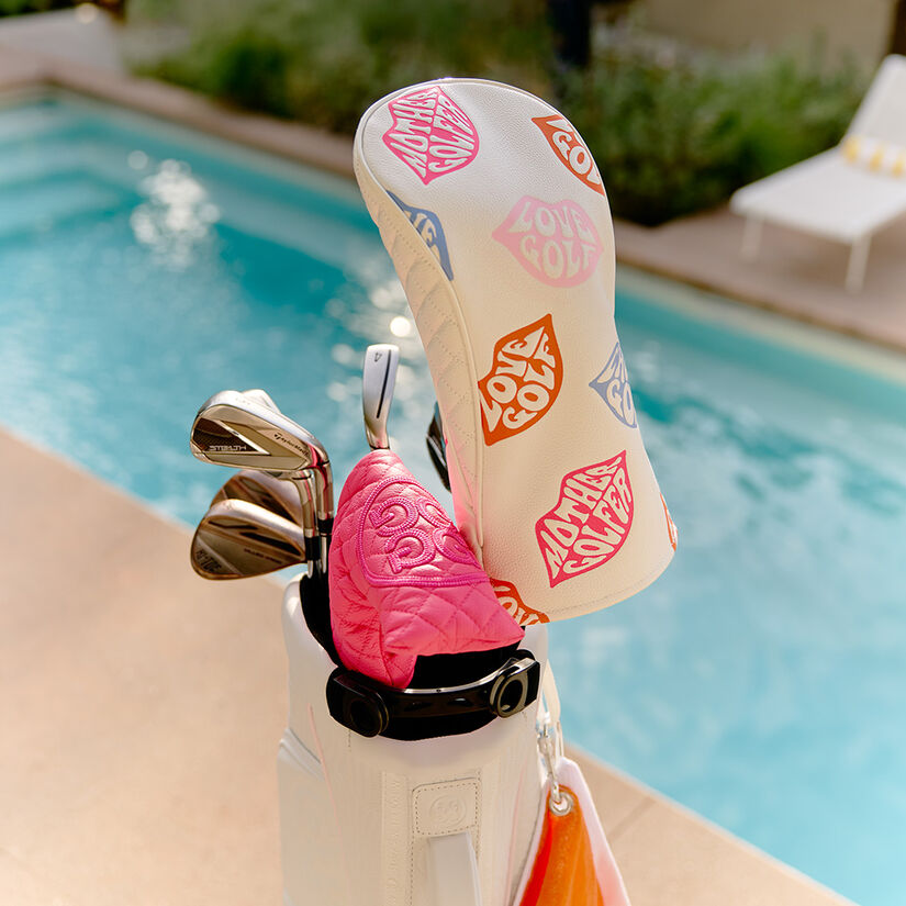 EMBOSSED LOVE G LEATHER DRIVER HEADCOVER image number 3