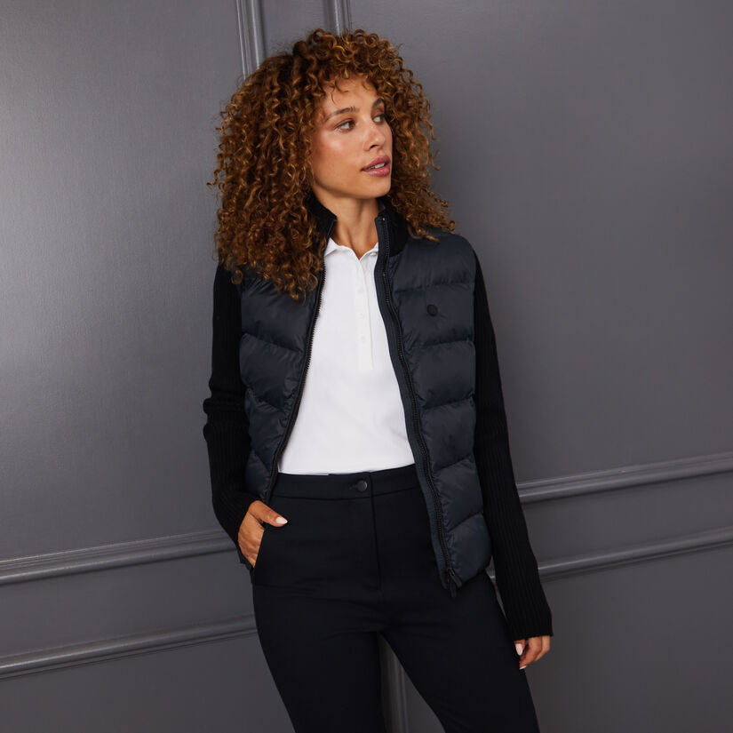 HYBRID QUILTED NYLON KNIT JACKET image number 2